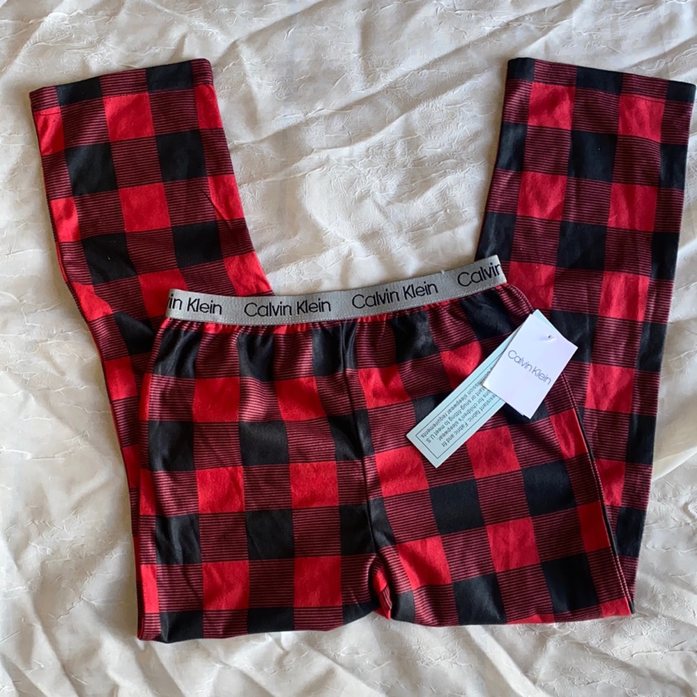 NWT kids Calvin Klein buffalo ad pajama bottoms